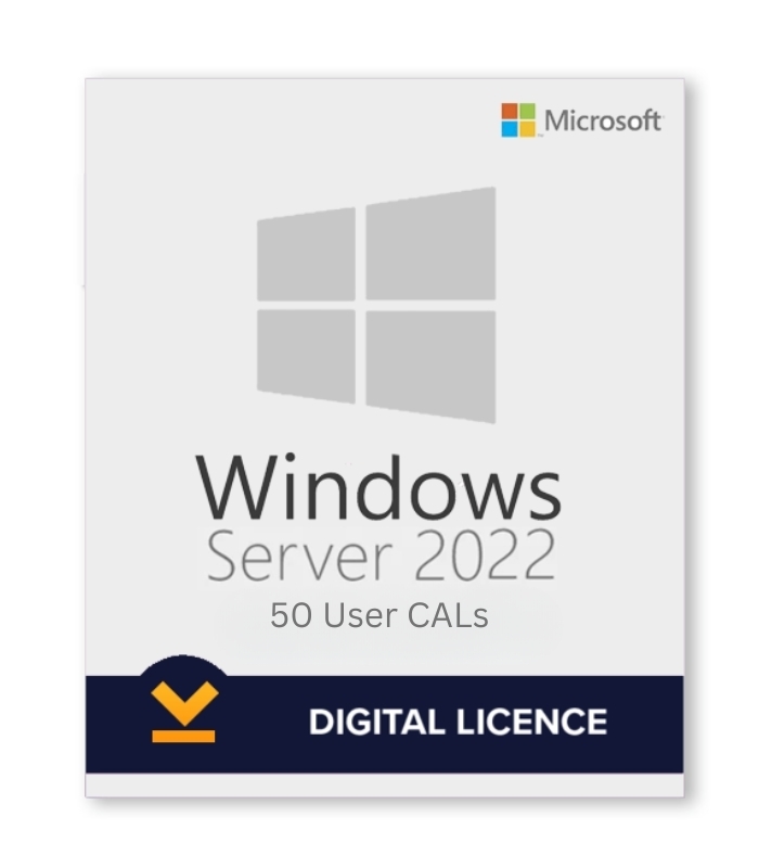 Microsoft Windows Server 2022 50 user CALs Lifetime License Key